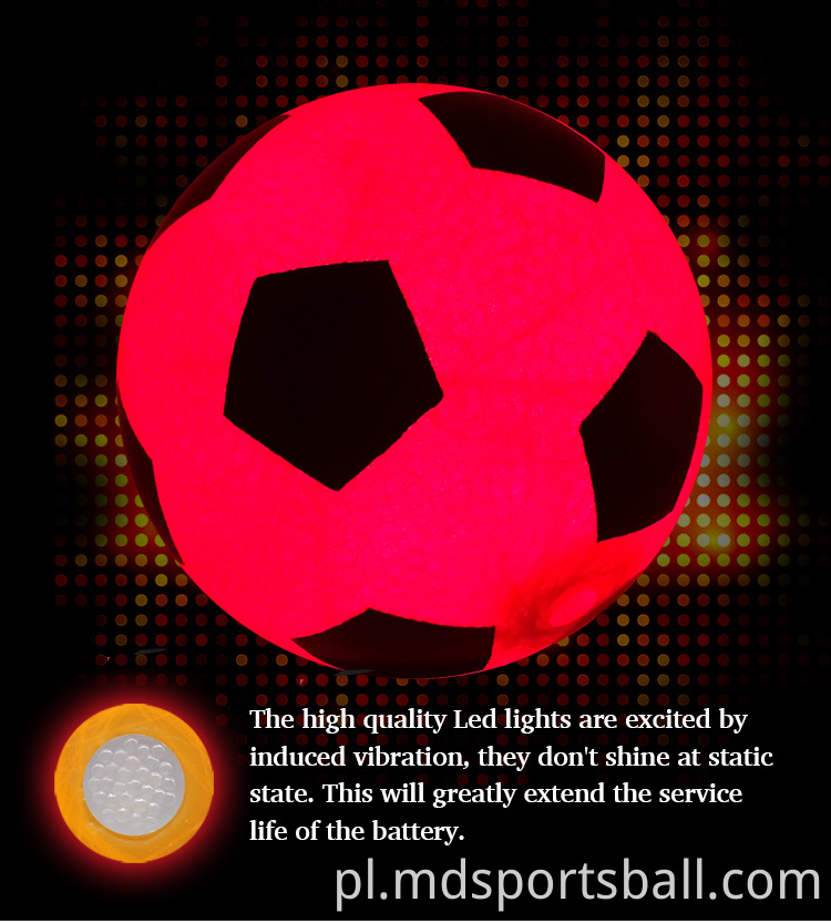 Piłka nożna LED led soccer ball